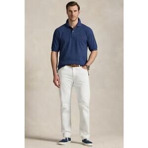 Polo Ralph Lauren The Iconic Mesh Polo Shirt Royal Blue with Red Logo Men's XL